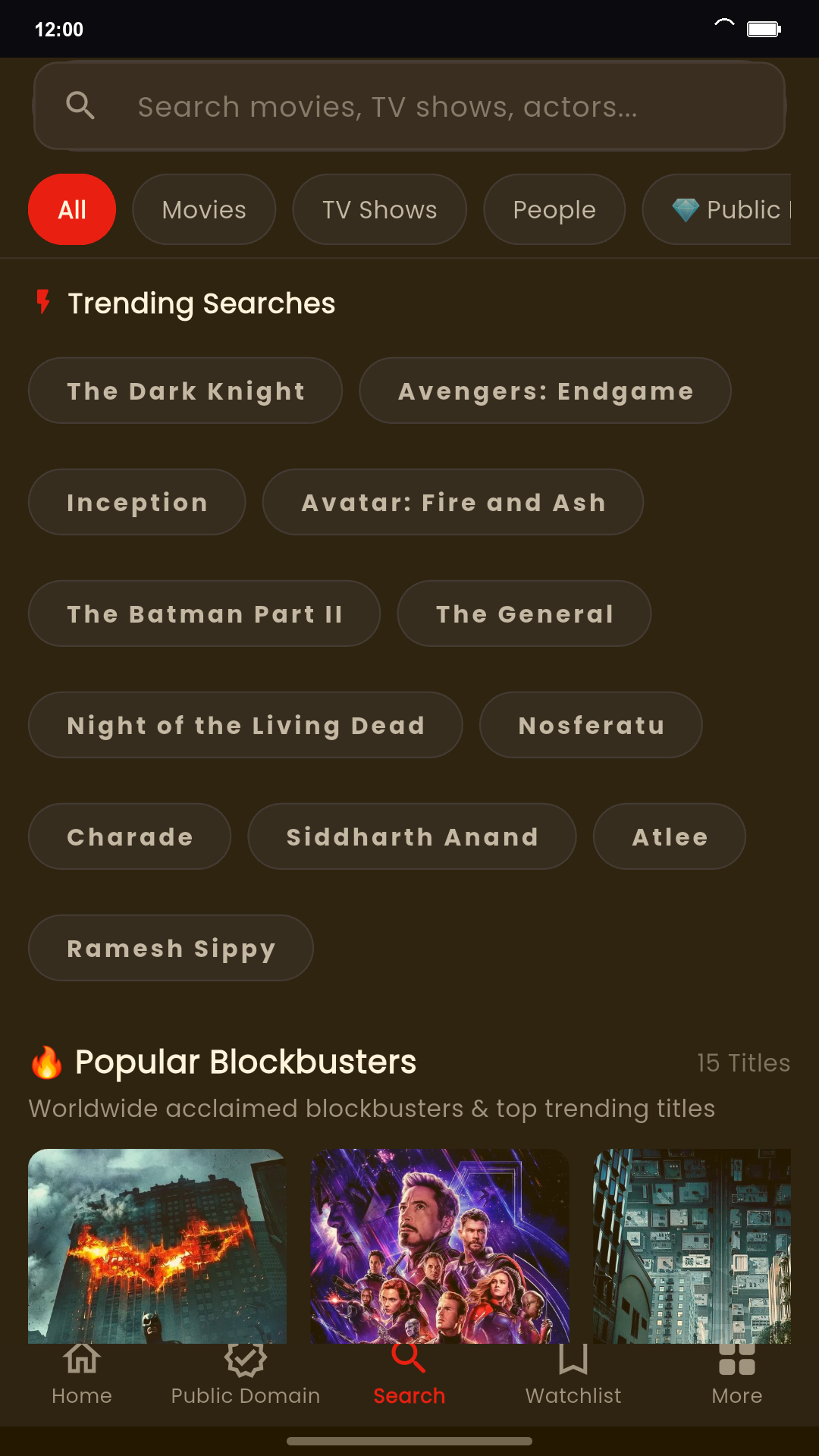 Search Interface